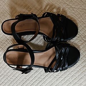 Vionic Peony Nat Heel Sandal 8 EUC